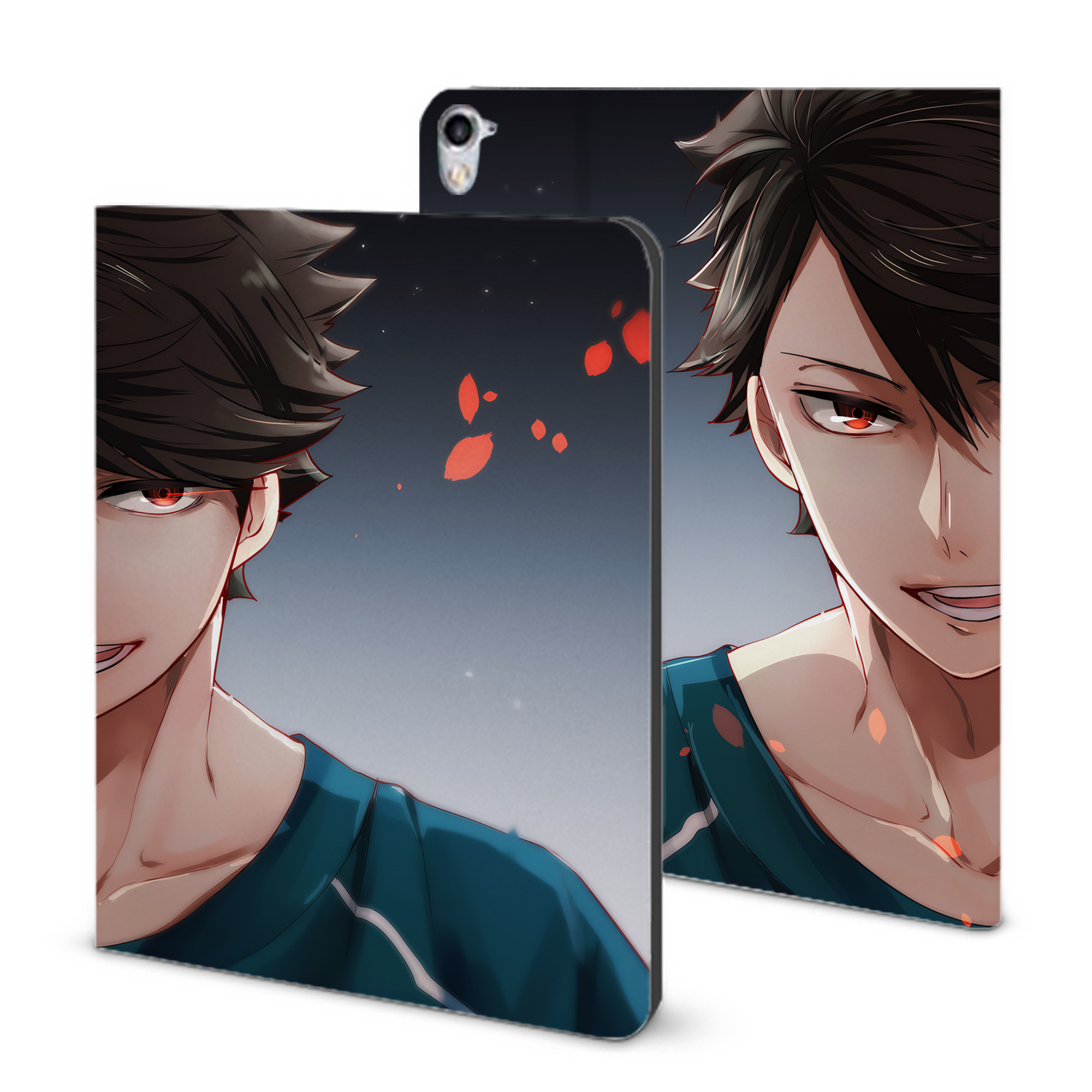 （画像用） ハイキュー!! Haikyu!! IPad ケース ブック型 PUレザー TPU 耐衝撃 軽量 薄型 ペン収納なし 全面保護 IPad 各モデル対応